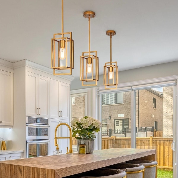 Kitchen pendant lighting gold hotsell