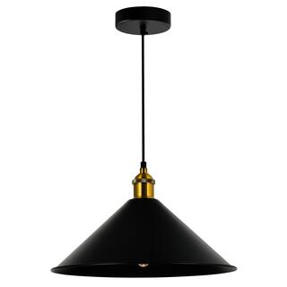 Brave 1 Light 14in Black Mini Pendant