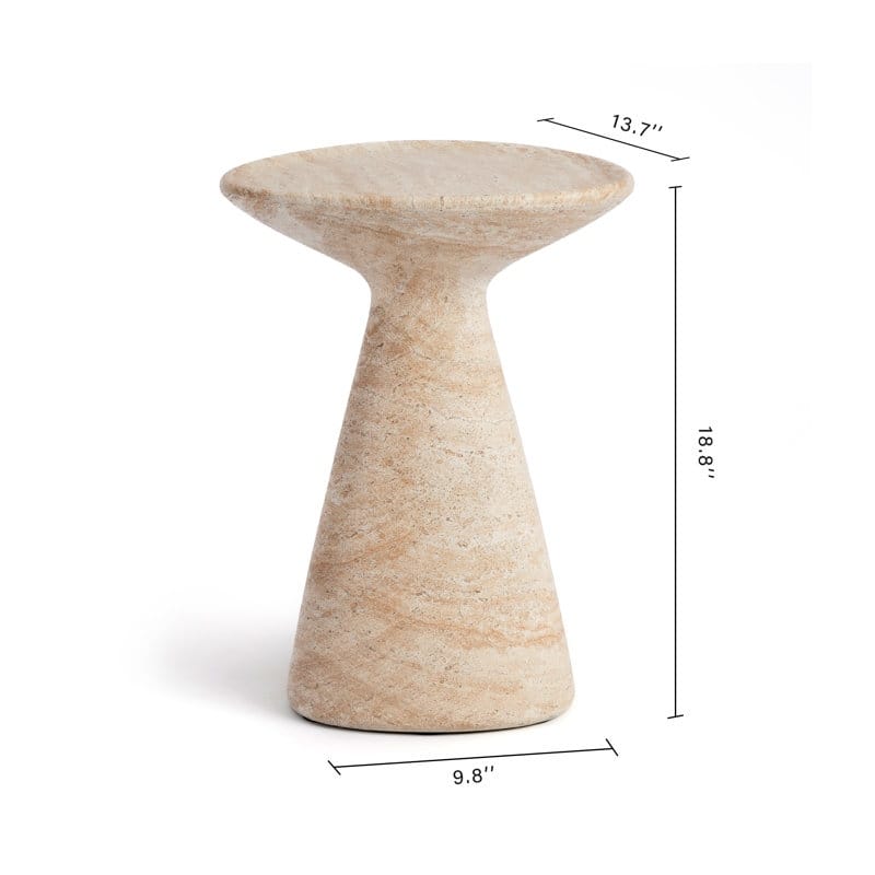 Studio London Faux Stone Side Table and Onyx Finish Set of 2