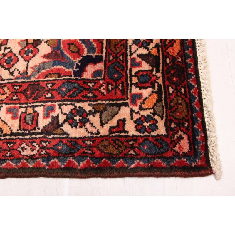 ECARPETGALLERY Hand-knotted Andelz Red Wool Rug - 3'6 x 10'4