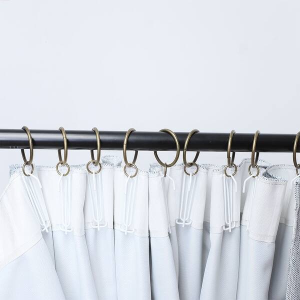 Shop 20 Pack Metal Curtain 1 3 Inch W Eyelet Drape Ring Loops For
