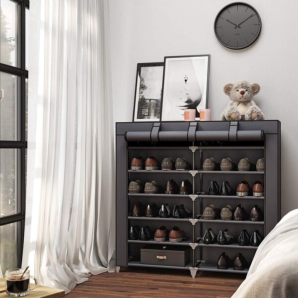Kanstar 7 Tier Shoe Rack 36 Pair Portable Shoe Storage Cabinet