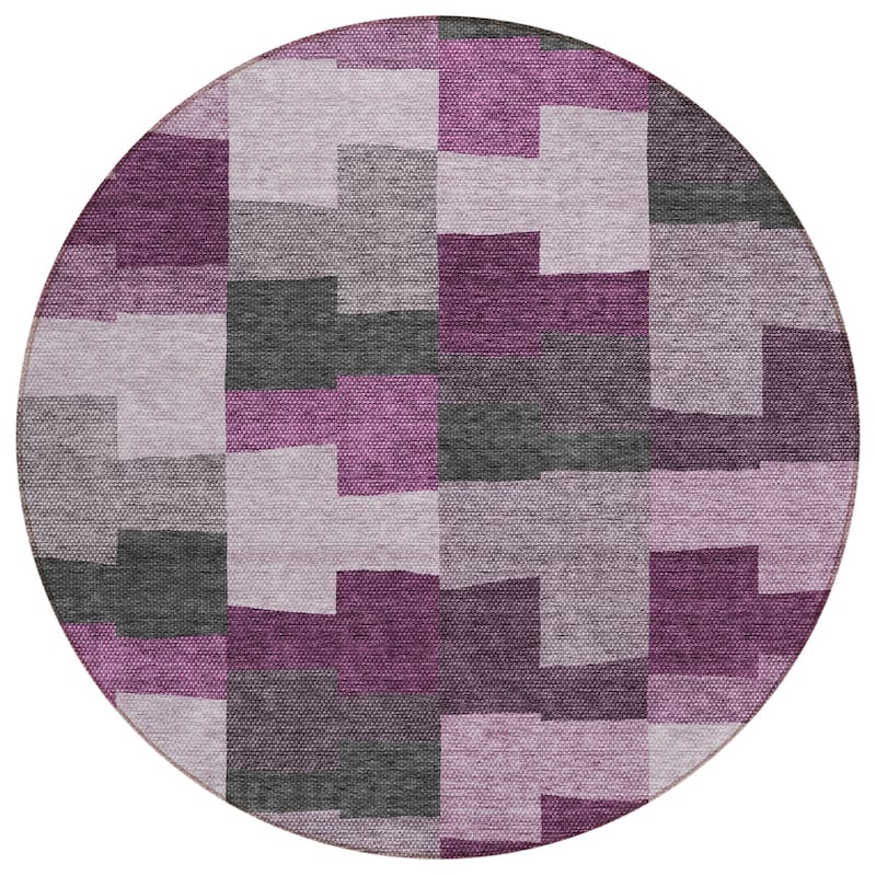 HomeRoots Geometric Transitional Rectangle Outdoor Rug