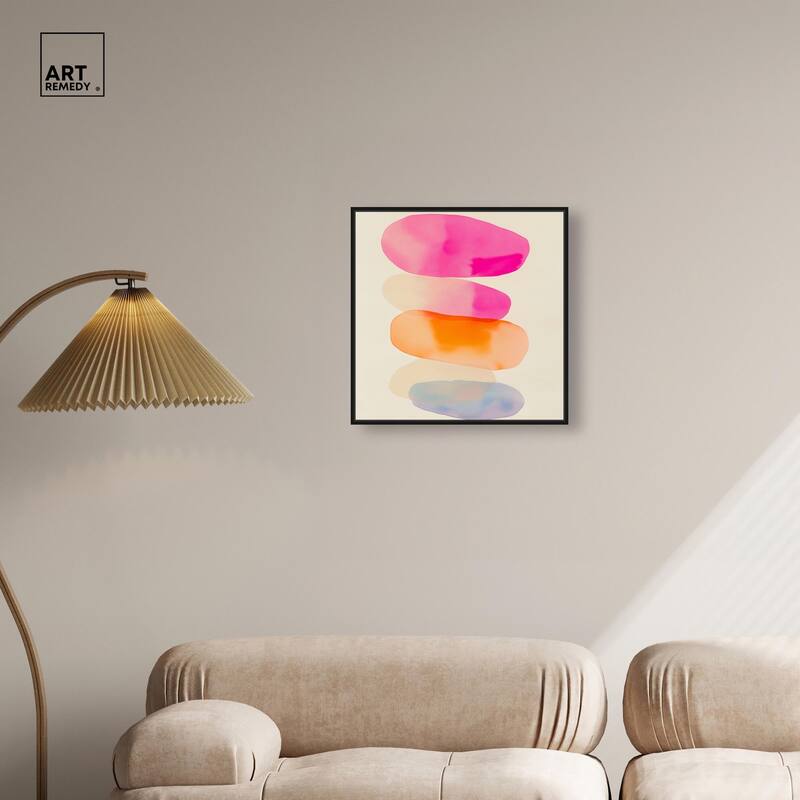 Pebble Palette Canvas by Art Remedy