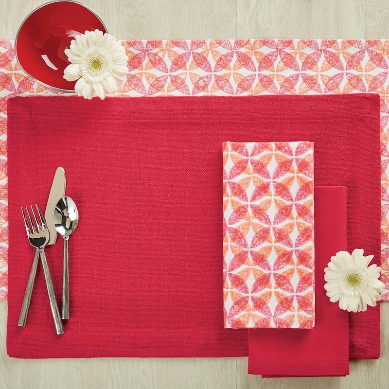 Split P Mia Fuchsia Geo Print Table Runner 72"L - 72" x 14"
