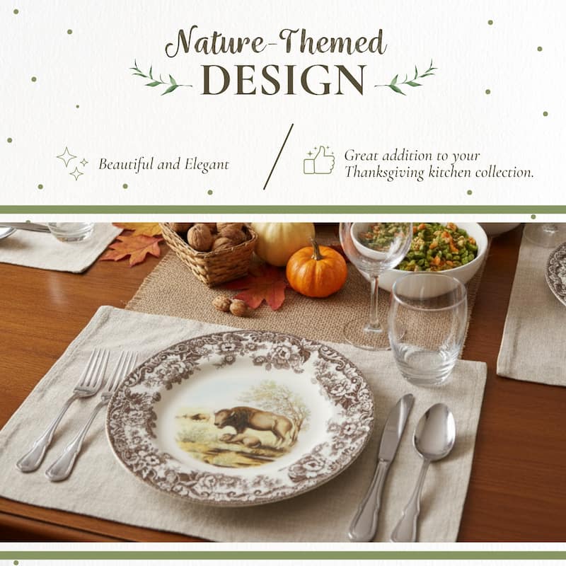 Spode Woodland Dinner Plate Animal Motifs