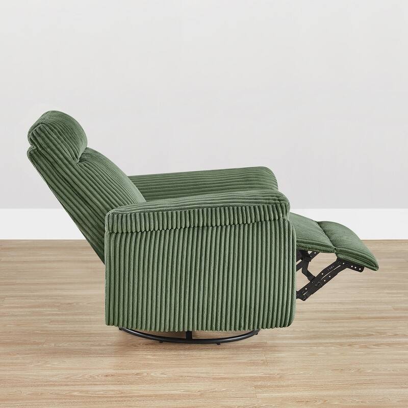 Spruce & Spring Manual Swivel Glider Recliner for Nursery