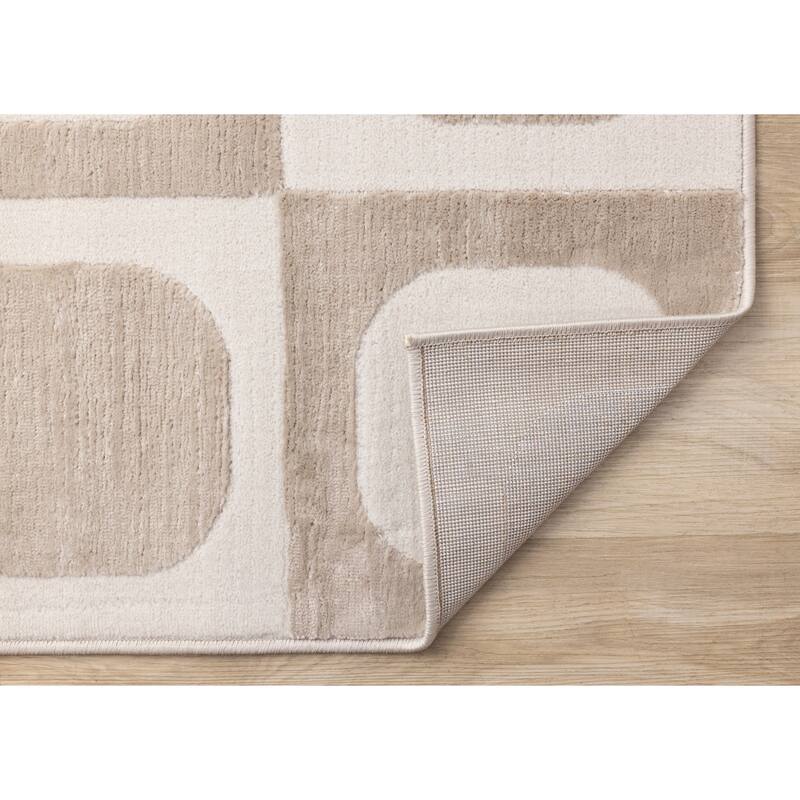 Leonardo Beige Off-White Vintage Patterned Area Rug