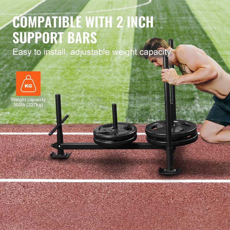 VEVOR Weight Training Pull Push Sled, Fitness Strength Speed Training Sled for Athletic Exercise and Speed Improvement