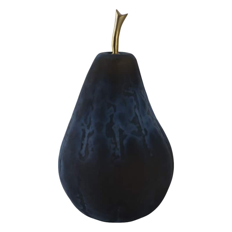 Glass Figurine Sculpture Pear Modern Home Decor Living Room Decoration