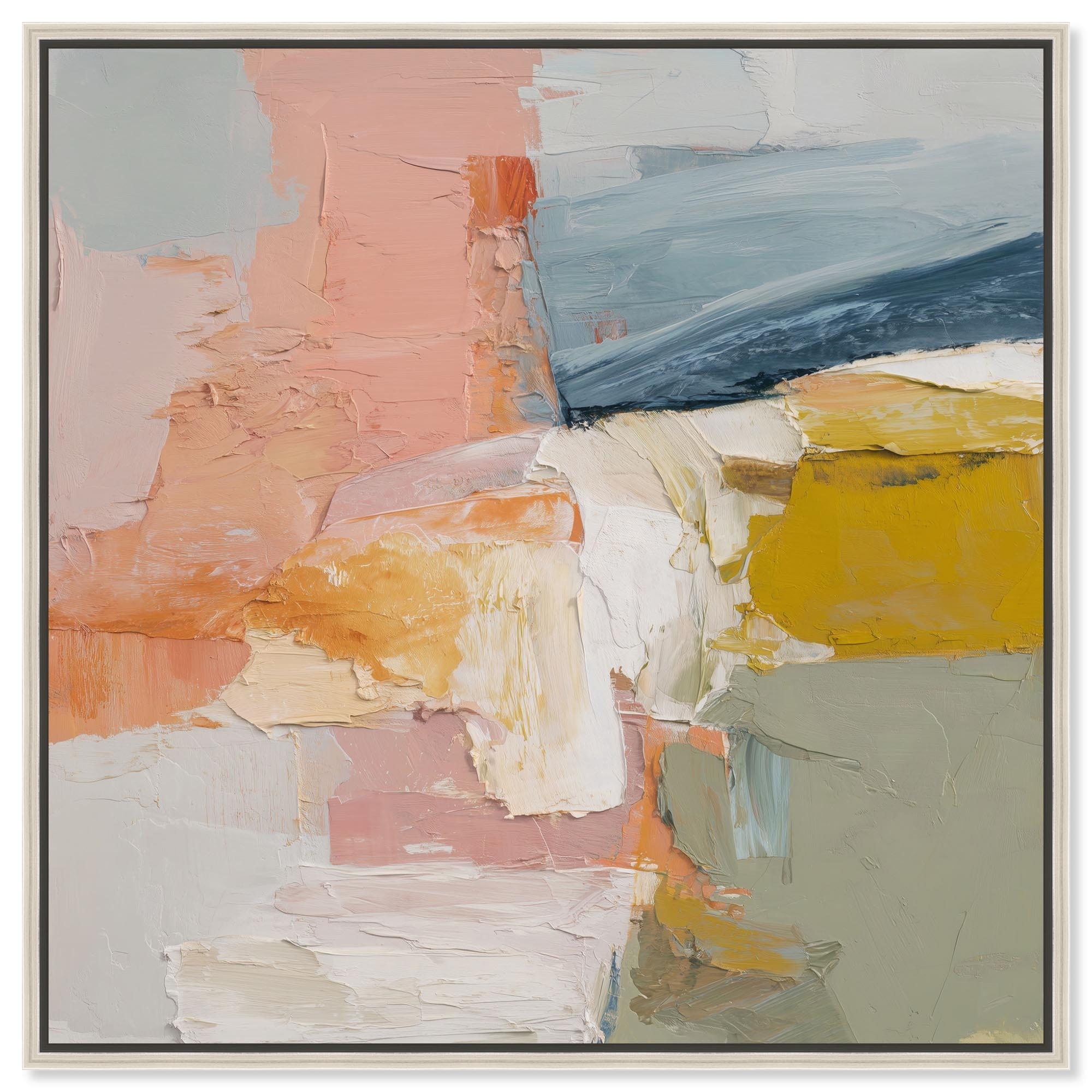 Soft and Vibrant III Bathroom Wall Art Canvas Print by Art Remedy