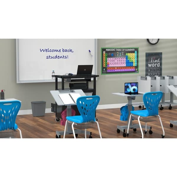 Pneumatic Adjustable Height FlipTop Student Desk/Nesting Desk On