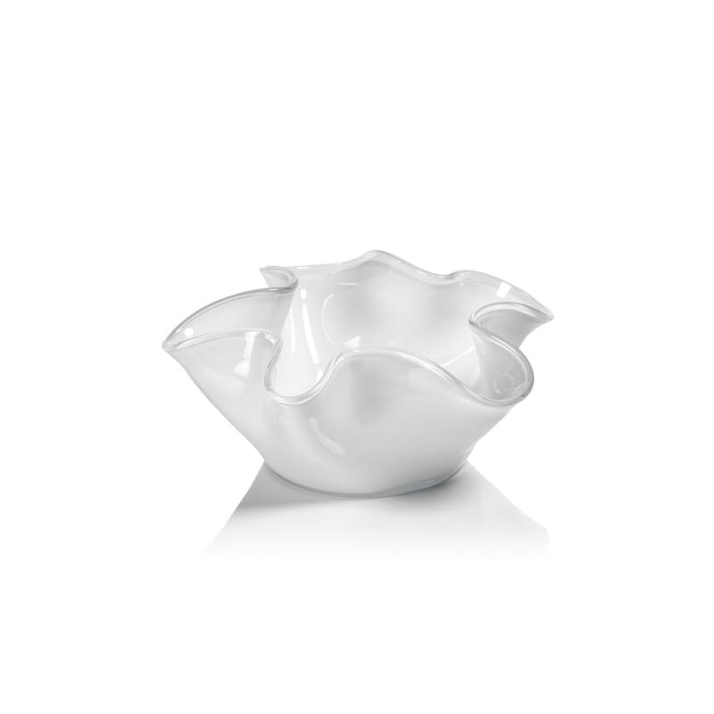 Vellerti 6"Tall Wave Glass Bowl