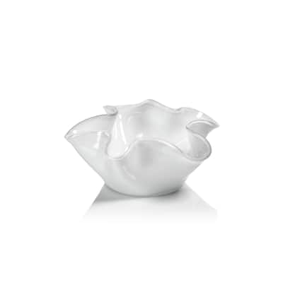 Vellerti 6"Tall Wave Glass Bowl