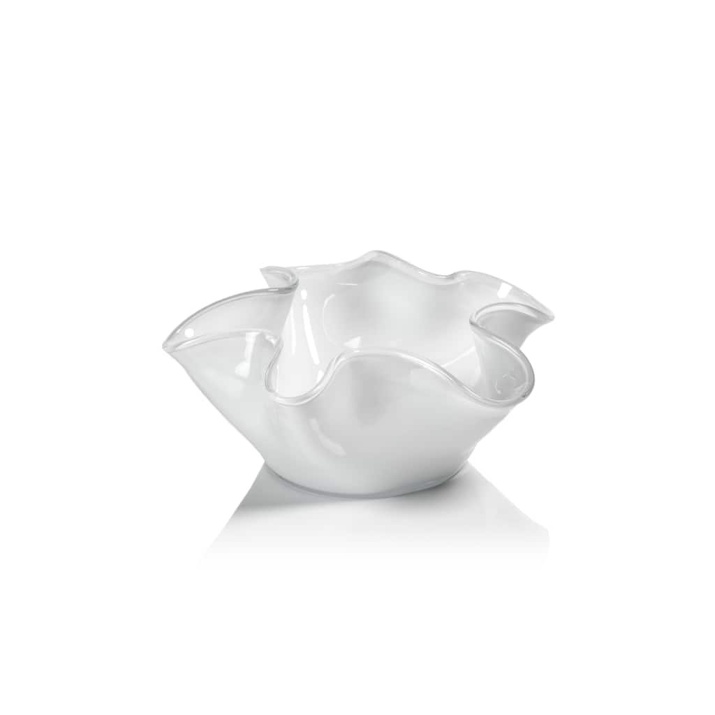 Vellerti 6"Tall Wave Glass Bowl