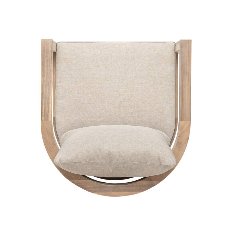 Christopher Knight Home - Abaco Outdoor Barstool Set of 4, Teak Finish Acacia Wood Frame with Beige Cushions.