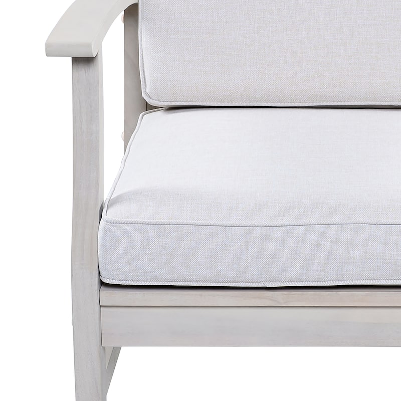 Perla Outdoor Acacia Wood Club Chair (Set of 2) by Christopher Knight Home