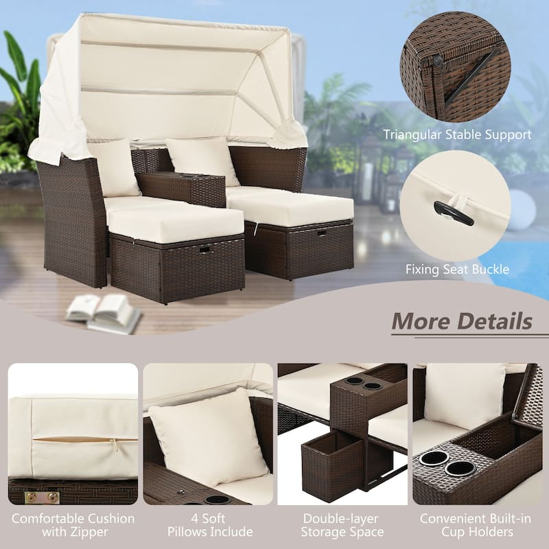 2-Seater Outdoor Patio Daybed