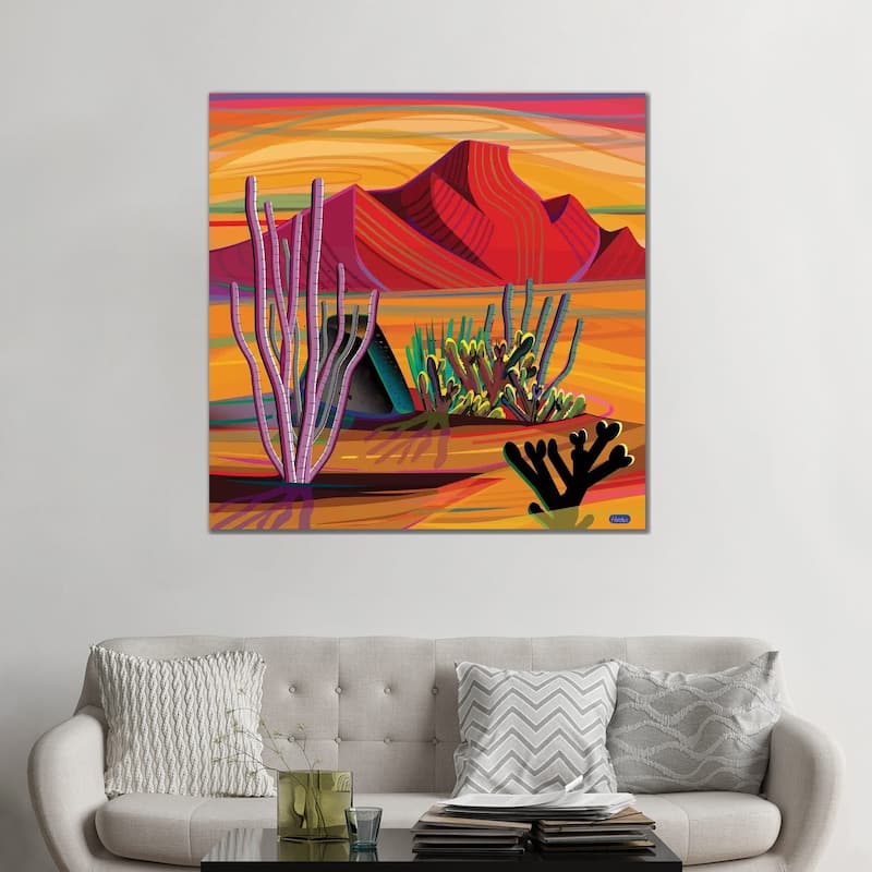 iCanvas "Cactus Garden" by Charles Harker Canvas Print