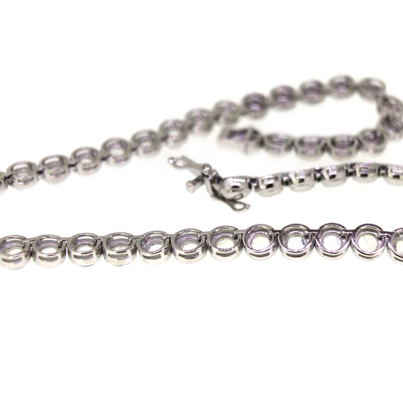 925 Sterling Silver Rainbow Moonstone Necklace