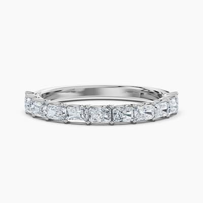 Auriya 14k Gold Radiant East-West Lab Grown Diamond Half Eternity Band 1.10 - 3.75 ct. tw. (F-G, VS)