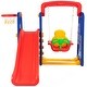 preview thumbnail 18 of 18, Goplus 3 in 1 Junior Children Climber Slide Swing Seat Basketball Hoop
