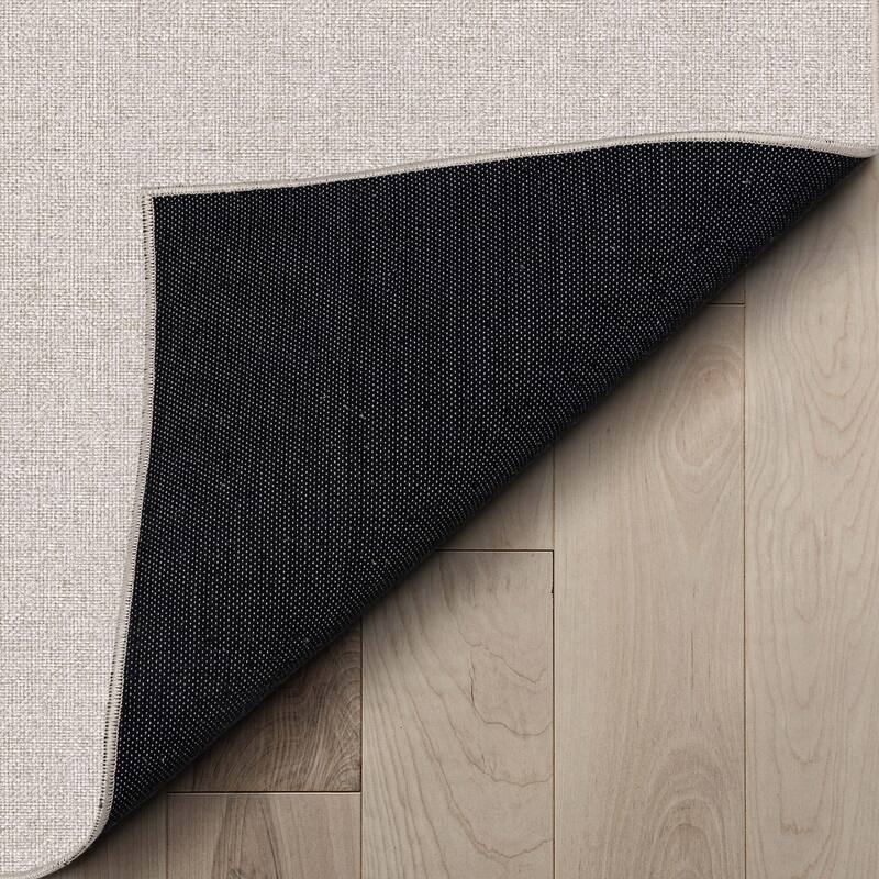 Well Woven Plain Solid Modern Flat-Weave Area Rug