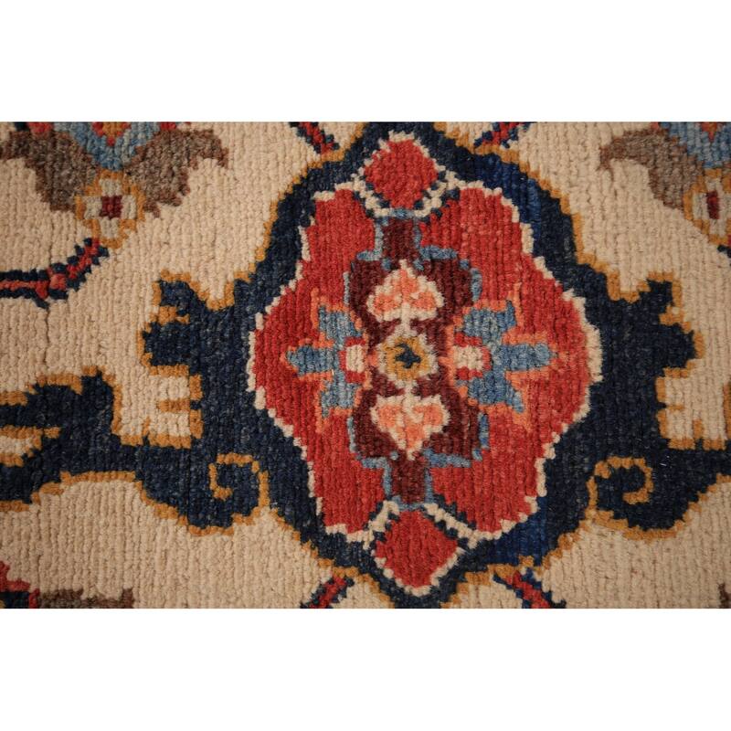 Vegetable Dye Heriz Serapi Area Rug Handmade Orange Wool Carpet - 9'2" x 11'10"