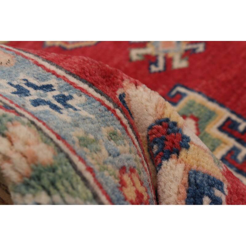 ECARPETGALLERY Hand-knotted Uzbek Ghazni Red Wool Rug - 8'11 x 12'1