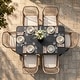 preview thumbnail 15 of 71, Nuu Garden Rattan Metal Patio Dining Set with Umbrella Hole, Zippered Cushions