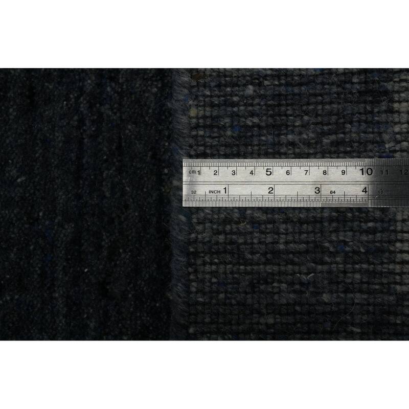 Hand Knotted Oriental 100% Wool Carpet Tribal Tribal Navy Blue & Blues Gabbeh Area Rug - 10' 0'' X 6' 8''