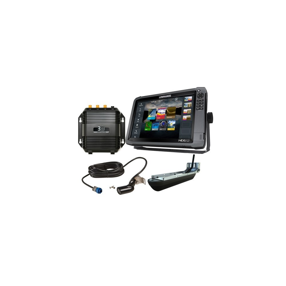 Shop Lowrance Hds 12 Carbon Amer Structurescan 3d Bundle 000 13686