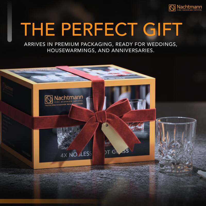 Nachtmann Set of 4 Noblesse Shot Glasses - 2 oz