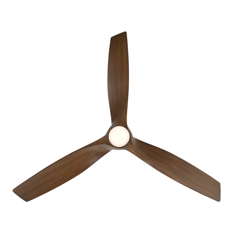Zephyr 72" 3-Blade Indoor/Outdoor Smart Fan in Graphite Weathered Wood w/ Selectable LED (2700K-5000K) & Remote