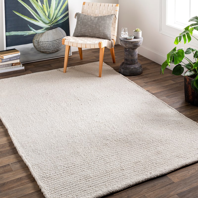 Surya Alexander Modern Solid Outdoor Area Rug - 8' x 10' - Ivory