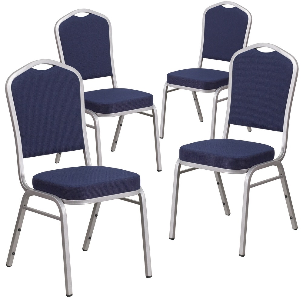 4 Pack Crown Back Stacking Banquet Chair