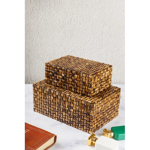 GAURI KOHLI Nomad Decorative Boxes, Set of 2