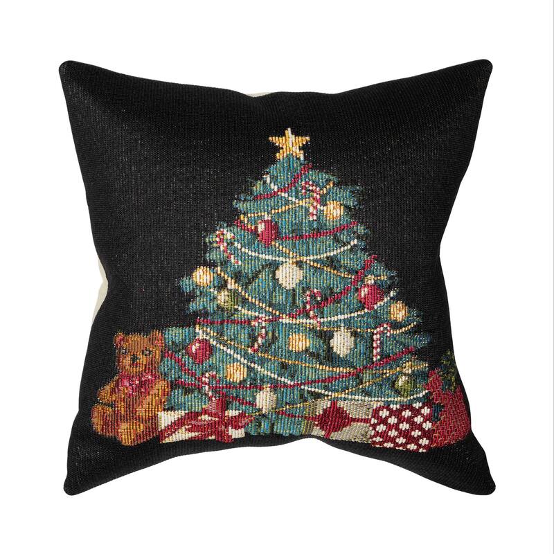Liora Manne Marina Oh Christmas Tree Indoor/Outdoor Pillow