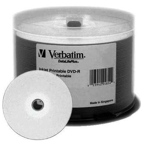 Shop Verbatim 95079 Dvd R 4 7gb 16x Data Life Plus White