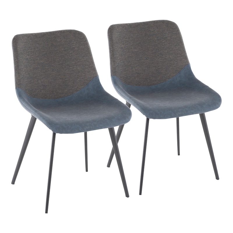 Carson Carrington Viktorp Upholstered Two-Tone Chair (Set of 2)