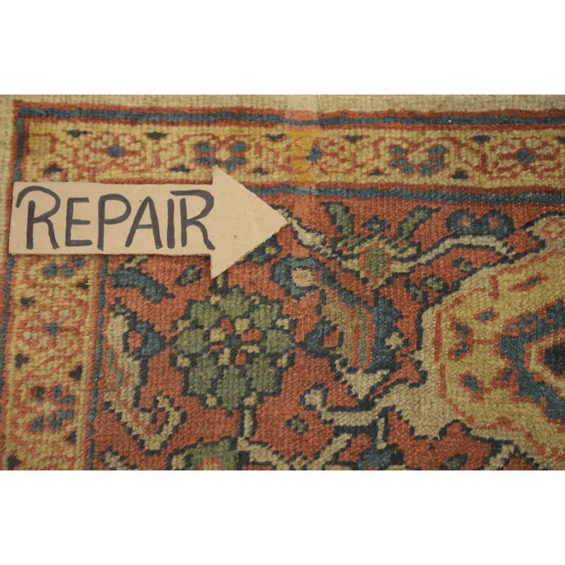 Hand Knotted Oriental 100% Wool Carpet Traditional Floral Brown Sultanabad Area Rug - 12' 5'' X 10' 9''