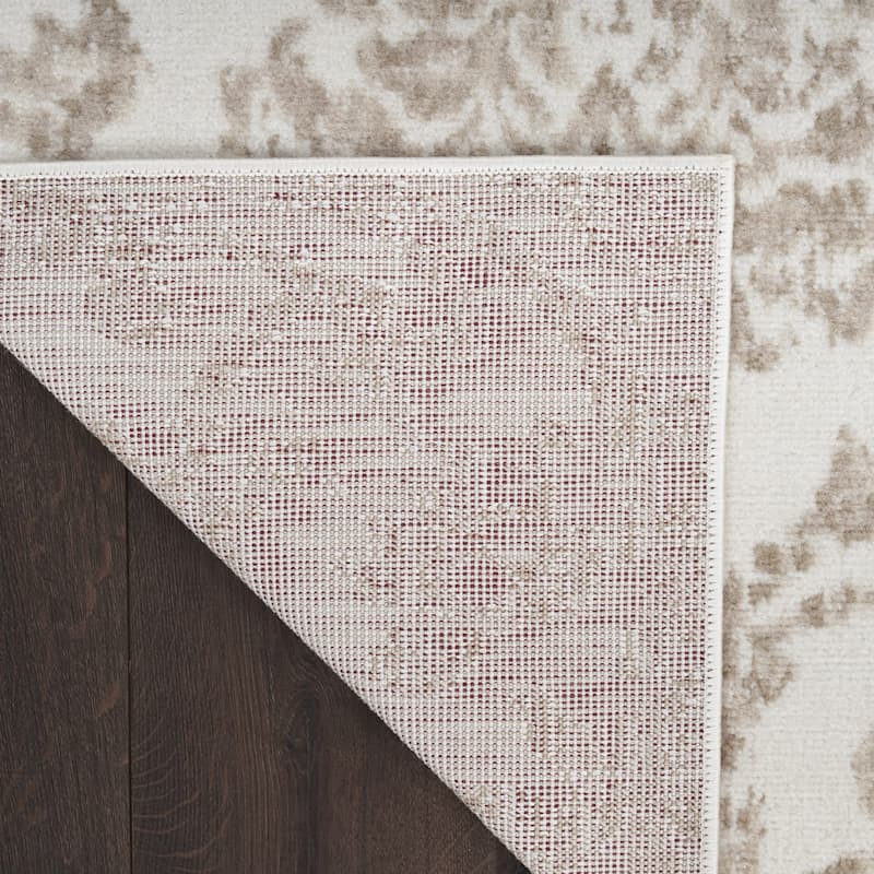 Foyu Power Loomed Distressed Abstract Stain Resistant Area Rug By HomeRoots - 87' X '27' X '0.5