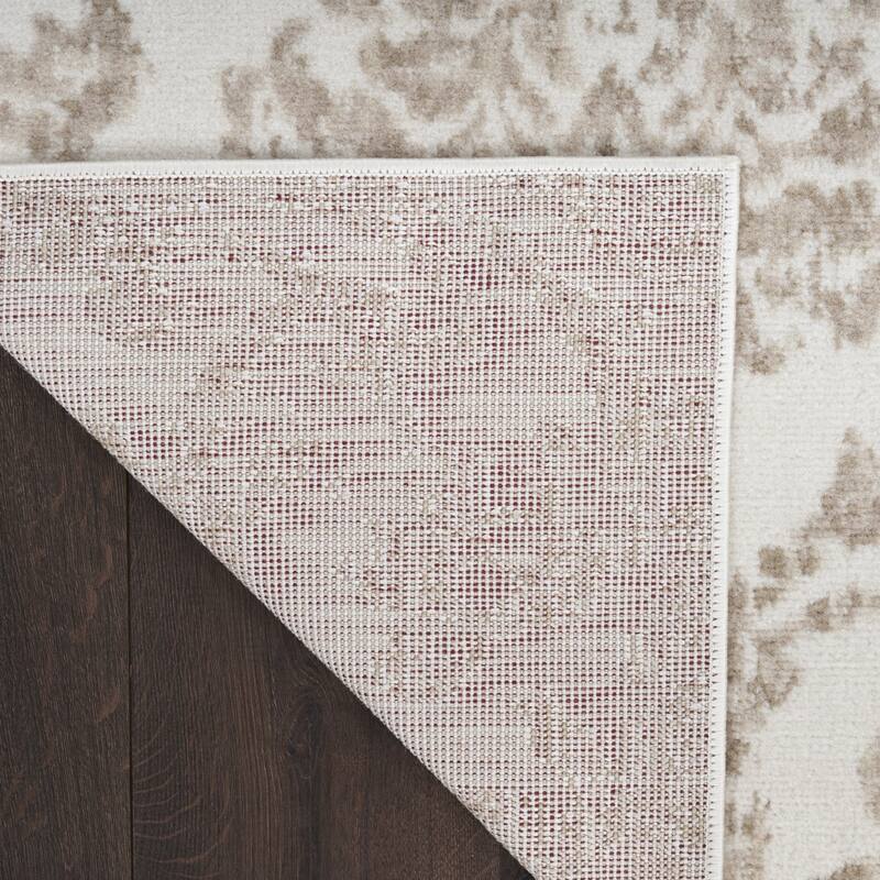Keve Power Loomed Distressed Non Skid Stain Resistant Area Rug By HomeRoots - 87' X '63' X '0.5