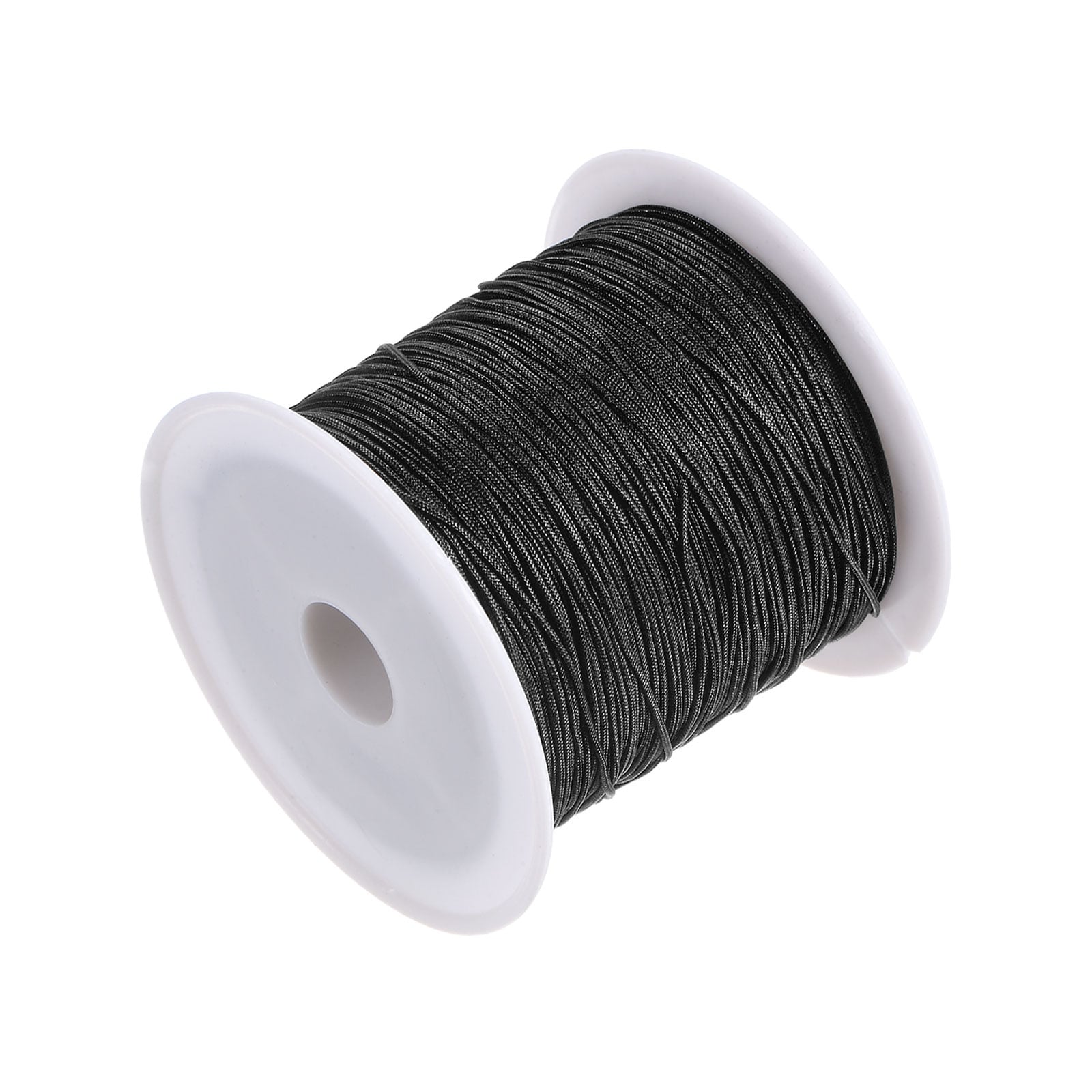 1 Roll Nylon Beading Thread Knotting Cord 0.6mm 50 Yards Satin String,  Black - Bed Bath & Beyond - 36708620