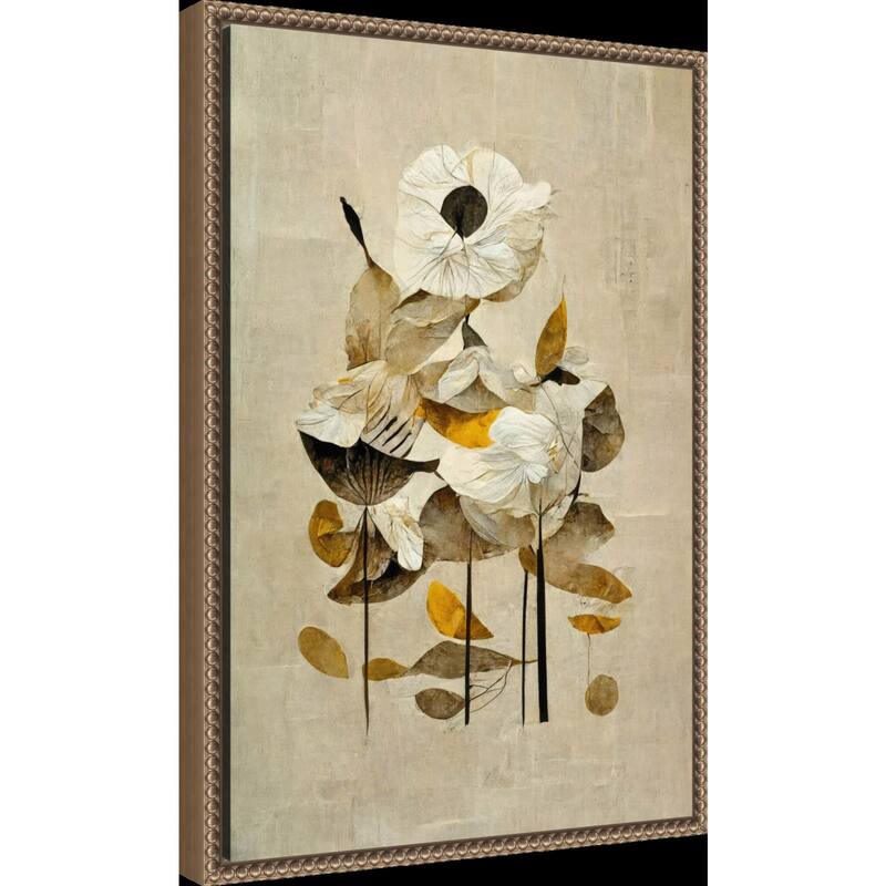 Sunbathing Flower by Treechild Framed Canvas Wall Art Print