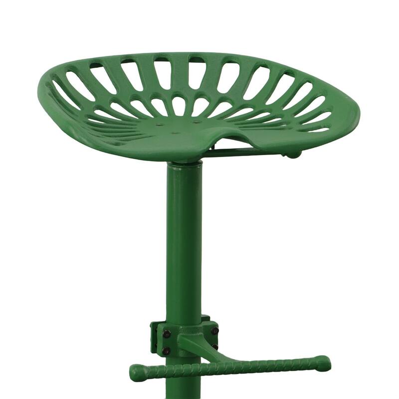 Adjustable Iron Tractor Seat Barstool