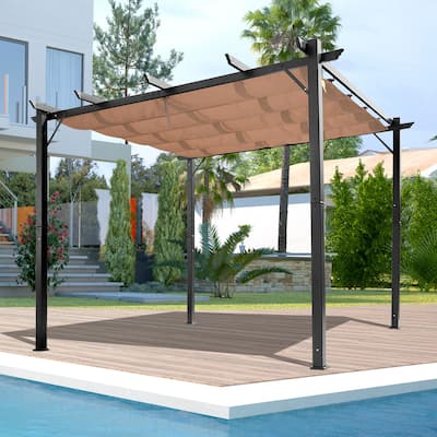 Outsunny Outdoor Pergola Aluminum Gazebo