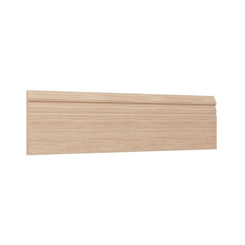 WM518: 9/16-in D x 5-1/4-in W x 96-in L Americraft Solid Hardwood Stain Grade Base Moulding