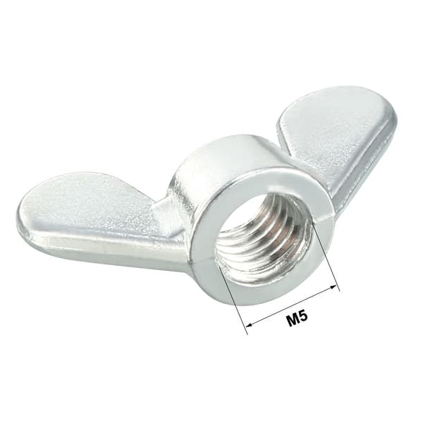 Sourcing Map M6 Wing Nuts, Stainless Steel 201 Fasteners Parts