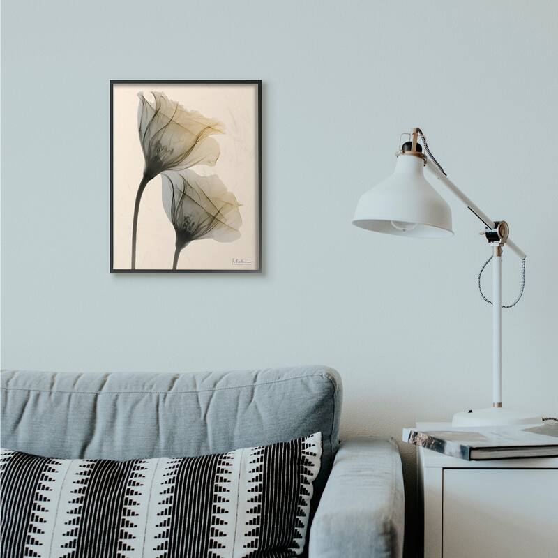 Stupell Neutral Light Flower Photograph Framed Wall Art - 16 x 20